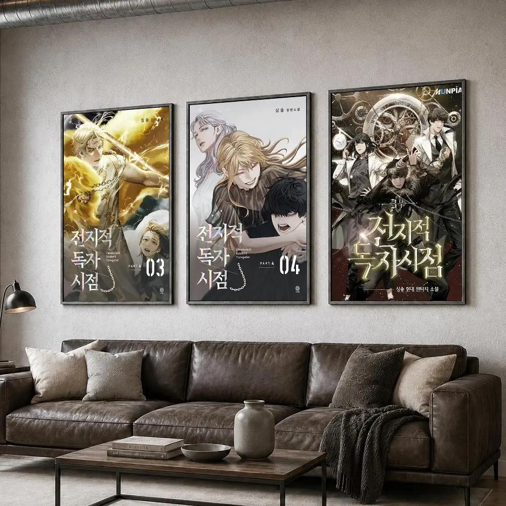 Manhwa Omniscient Reader Dokja Action Poster  PP Self Adhesive Home Garage Dorm Bar Wall Decor Aesthetic Retro Gift