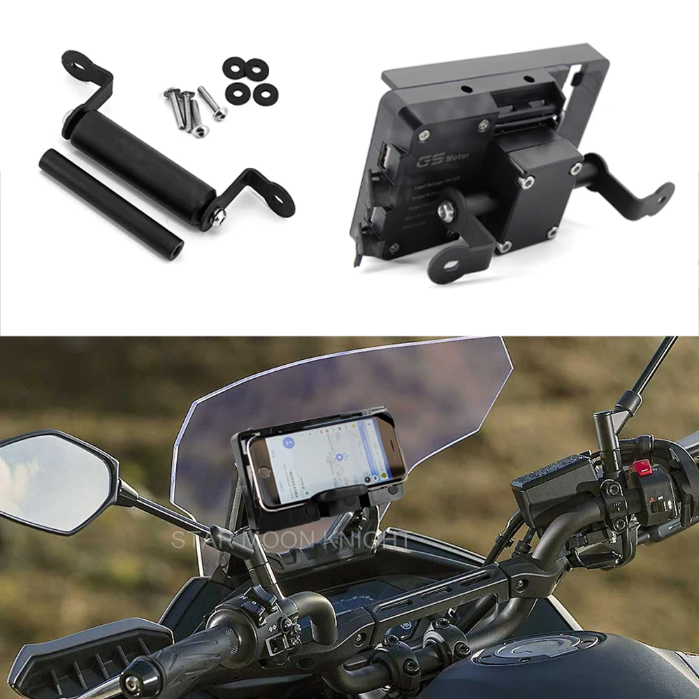 

For YAMAHA Tracer 700 Tracer 7 GT Tracer7 Tracer700 Motorcycle Accessories Mobile Phone USB Phone GPS Plate Navigation Bracket