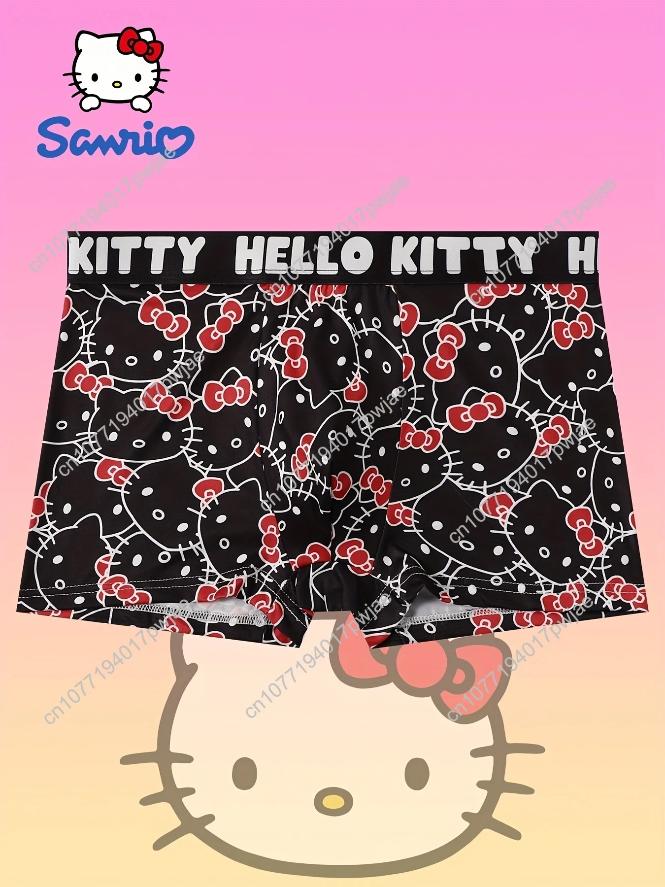 

1pc Sanrio Men'S Boxer Briefs - Ultra-Soft And Breathable, Comfortable Fit Underwear
