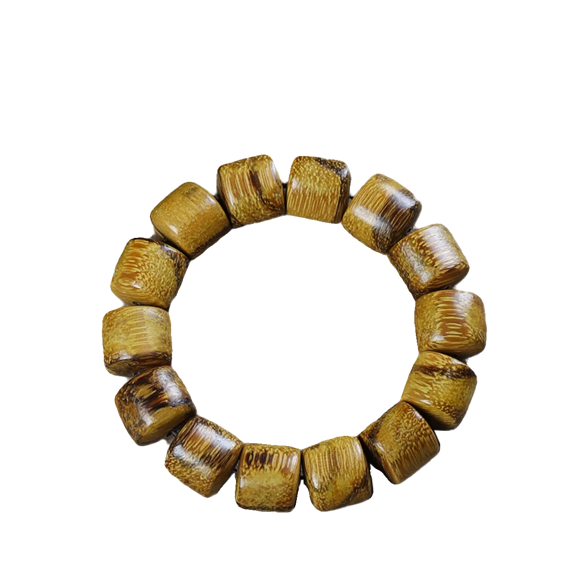 UMQ Indonesia Eaglewood 15mm Barrel Beads Bracelet Buddha Beads Huaqinan Tiger Ebony Bracelet Men and Women Crafts Ornament