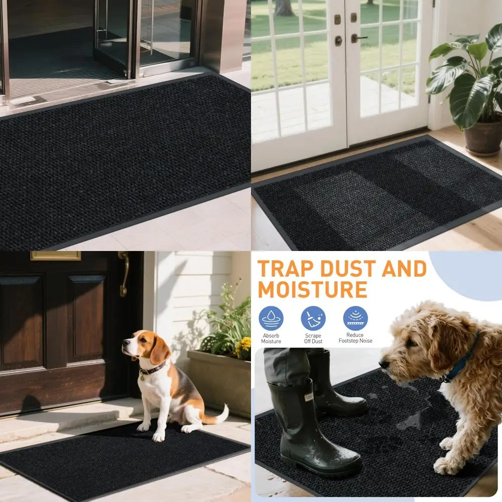 

Customizable 3ft x 5ft Non-Slip Indoor Outdoor Entrance Door Mat, Commercial Grade Easy Clean, Low Profile for Durability