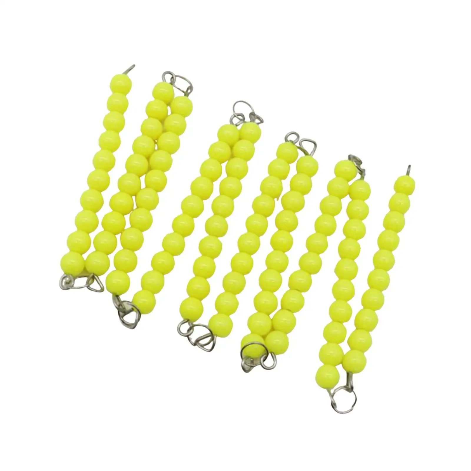 Montessori Bead Chains para Crianças, Math Materials, Toddlers Gift, 10Pcs