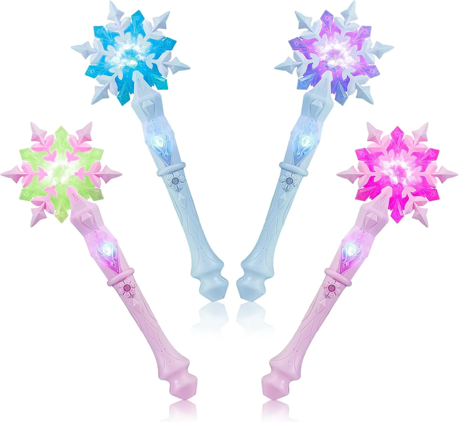 

Christmas Light Up Glow Snowflake Wand Kid Girl Cosplay Light Up Snowflake Wand Toy Light Up Snowflake Wand Party Decorations