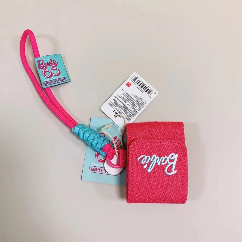 MINISO Barbie Sunshine Denim Fabric Earphone Protective Case Apple Airpods Cute Protective Cover