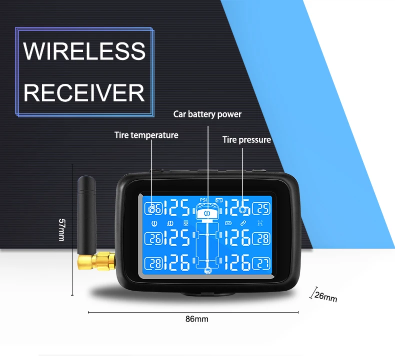 CAR EUD Rv Truck Trailer Tpms للشاحنات الخارجية الداخلية Tpms