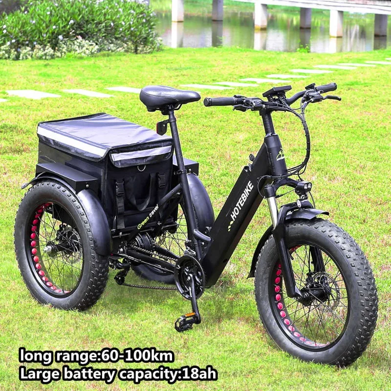 

Electric cargo bike 36v 250w 20*4 26 inch Rear motor 350w 48v 500w 750w fat tire bike electric bike 3 wheel electric tricycle