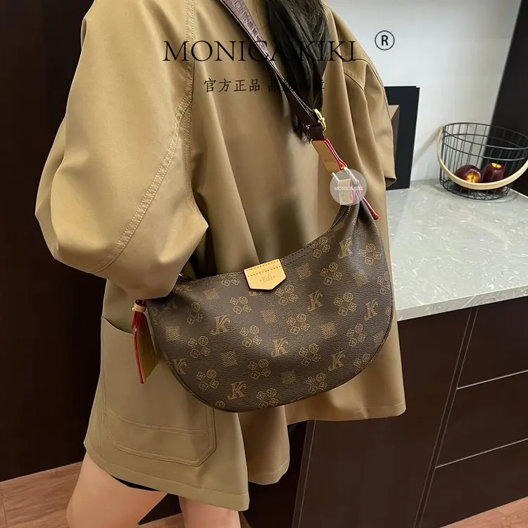 High-End Luxury Shopper Solid Color Commuter Diaper Bags For Women Vintage Fashionable Elegant Leather Shoulder