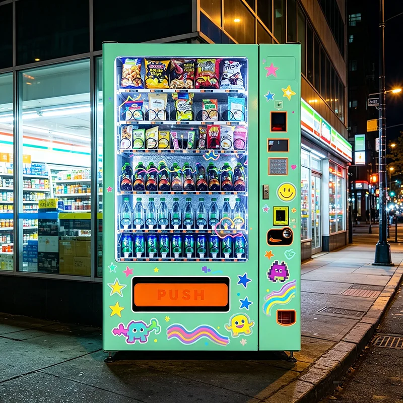 Custom Outer Combo Vending Machine Brand Logo Supported For Resellers