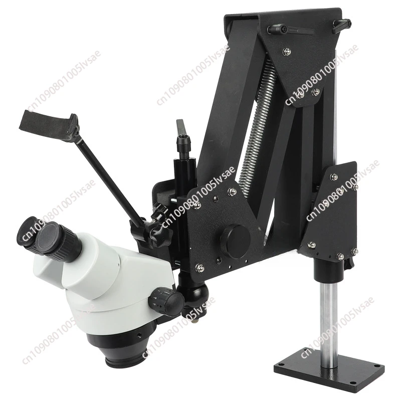 DZQ-1 Multi-angle Telescopic Jewelry Micro-inlaying Machine Spring Bracket Continuous Zoom Microscope Magnifier