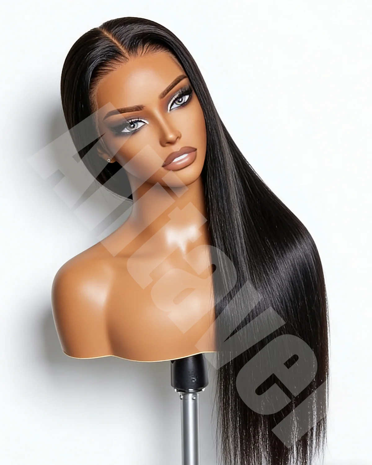 Kleberlose, glatte Echthaarperücken, 13x6 HD Lace, knochenglatte Echthaarperücke, 13x4 Lace Front Echthaarperücken für Damen – Detail 5
