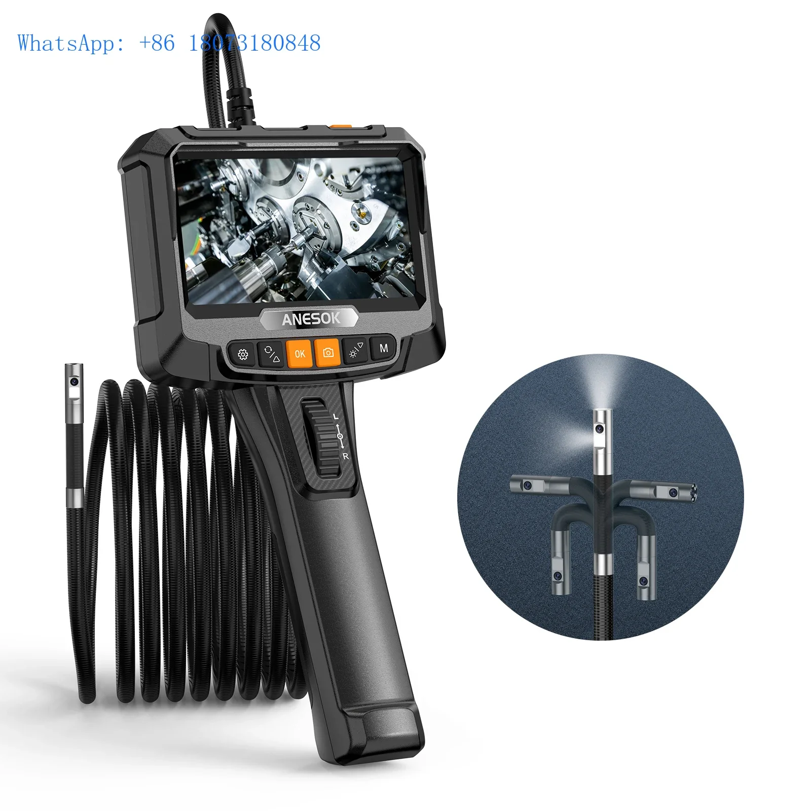 ANESOK S10 Video Recording or Reproducing Apparatus Smart Electric Motor Repair Tools Portable Video Borescope