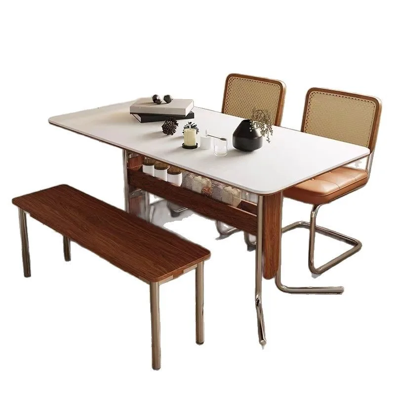 

Large square dining table retro modern medieval dining table