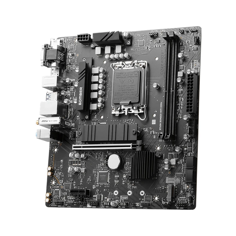 MSI B760M BOMBER WIFI DDR4 اللوحة الأم 64GB LGA 1700 اللوحة الأم M.2 Gen4 × 4 PCIe 4.0 لتقوم بها بنفسك كمبيوتر ألعاب الألعاب placa