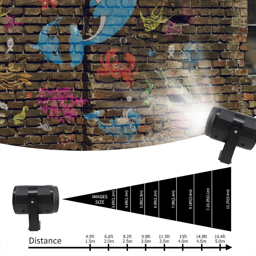 Halloween Christmas LED Projector Lights Christmas Projector Rotatable Snowfall LED Light Projector 16 Slides for Indoor Outdoor