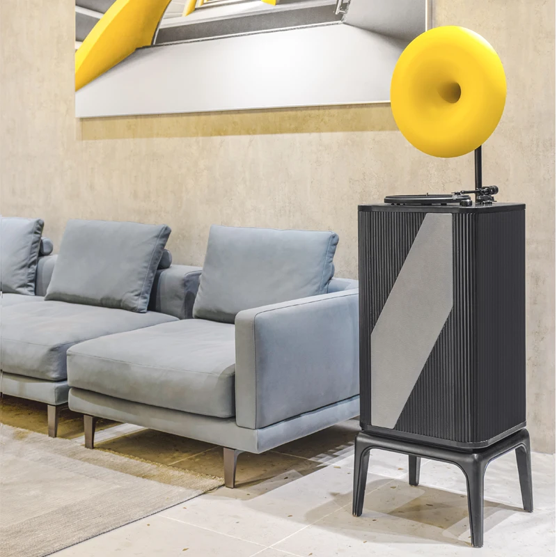 

Home Decoration Built-in Bluetooth FM Radio Gramophone Phonograph Turntable Vinyl Record Player