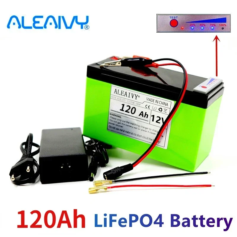 New Power Display 12v 20ah LiFePO4 Lithium Battery Pack Is Suitable for Solar Energy and Electric Vehicle Battery+12v 3a Charger