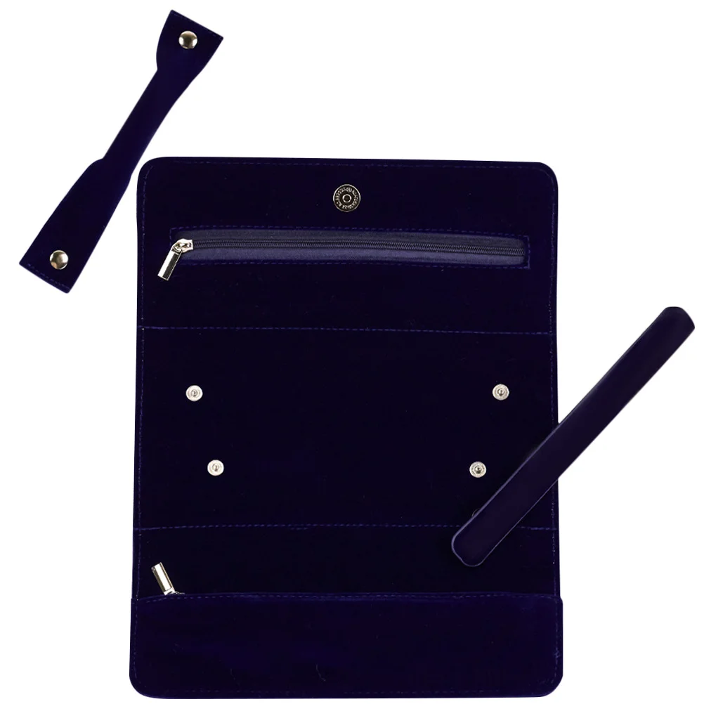 

Travel Jewelry Organizer Roll Bag Small Jewelry Storage Case for Necklace Earrings Rings Bracelet Reliable Material Easy Open