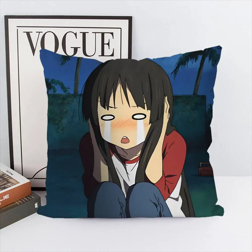 Azumanga Daioh كيس وسادة فاخر على الوجهين لوسائد السيارة 45x45 غطاء الوسائد للمنزل والديكور أريكة المخدة 50x50