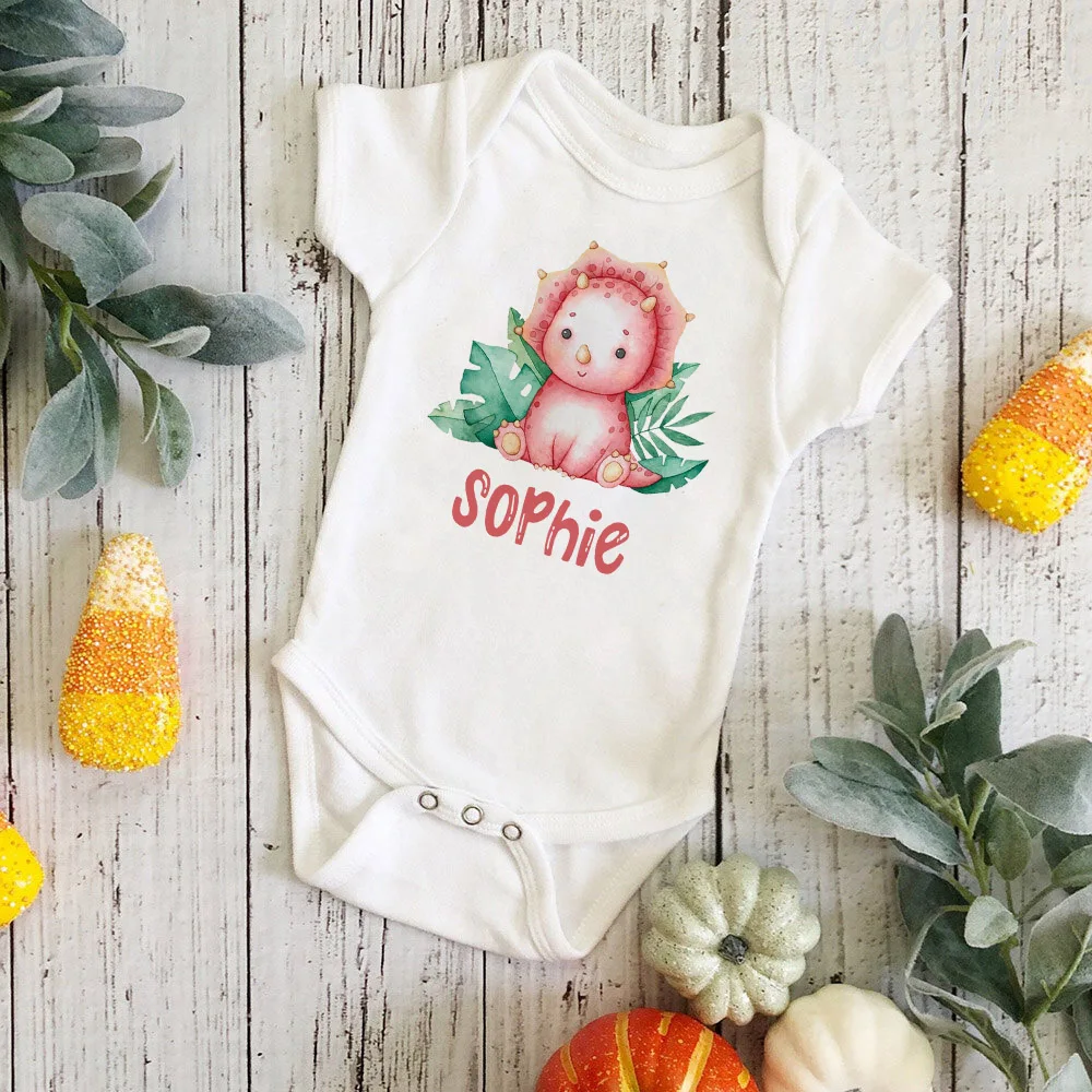 Personalized Monkey with Name Baby Jumpsuit Baby Sustom Name Romper for Infant Shower Gift for Girls Boys Outfit Newbron Clothes