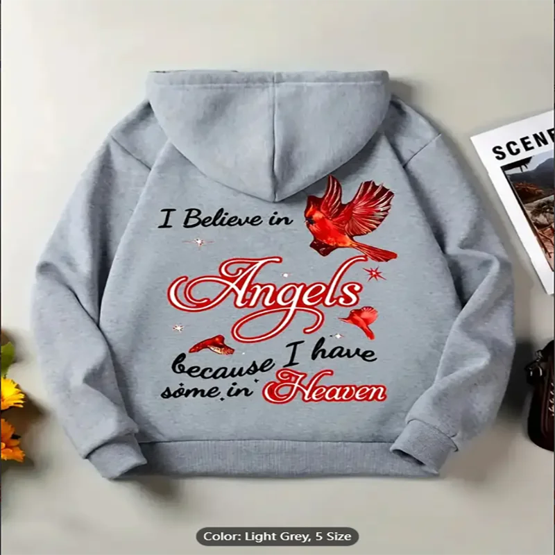 Толстовка большого размера с буквенным принтом, повседневная толстовка с капюшоном на шнурке, подходит для зимней и осенней женской одежды большого размера