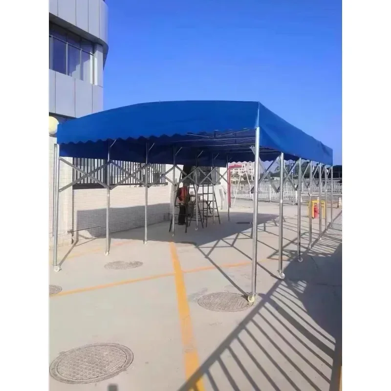 

Wholesale price: Large mobile sliding rain shelter, outdoor rainproof shrink shed, hot selling