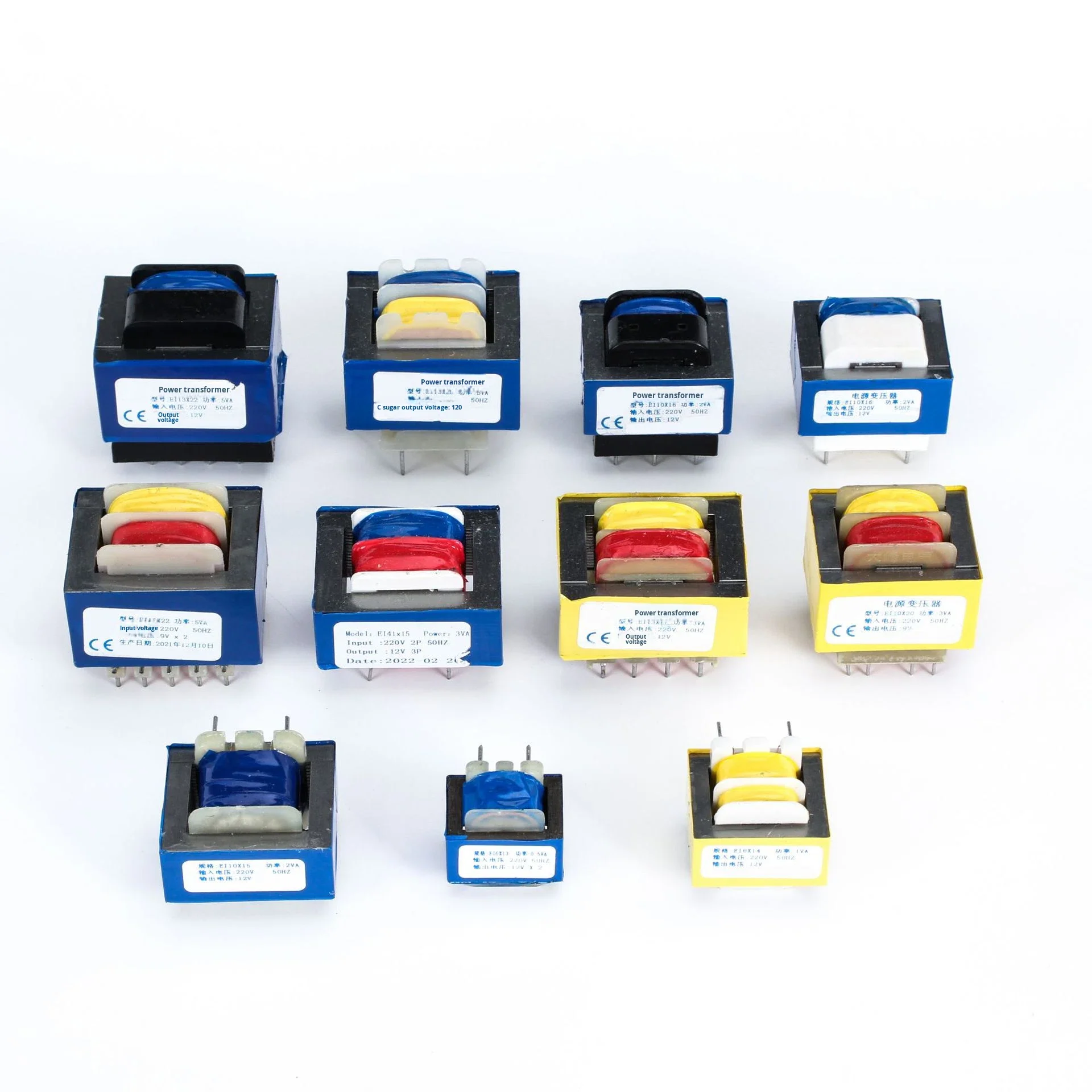 Pin-Type Isolation Power Transformer 5W220V380V to 6V9V10V12V Multi-Voltage Low-Power Epoxy Model 9100168 High Power