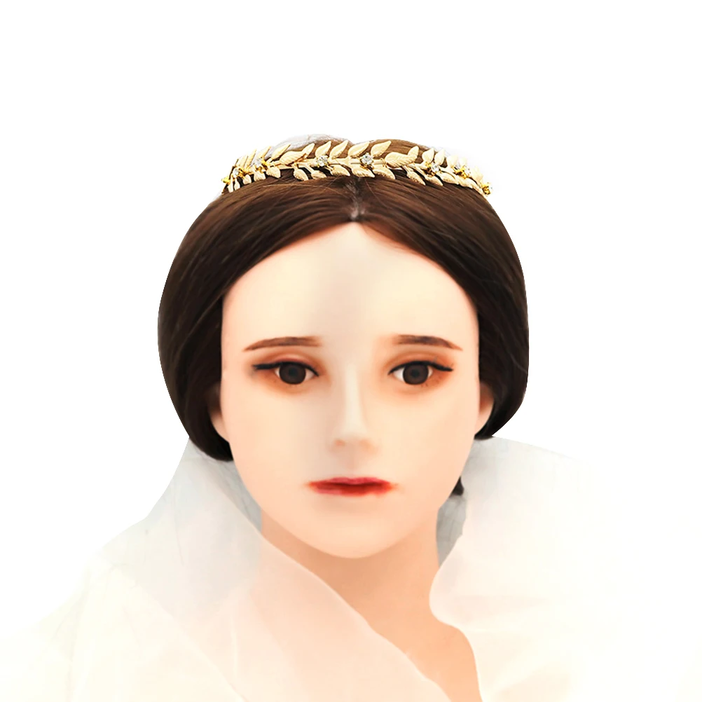

Retro Headband Headdress Wedding Hair Hoop Women Leaf Bride European American Alloy