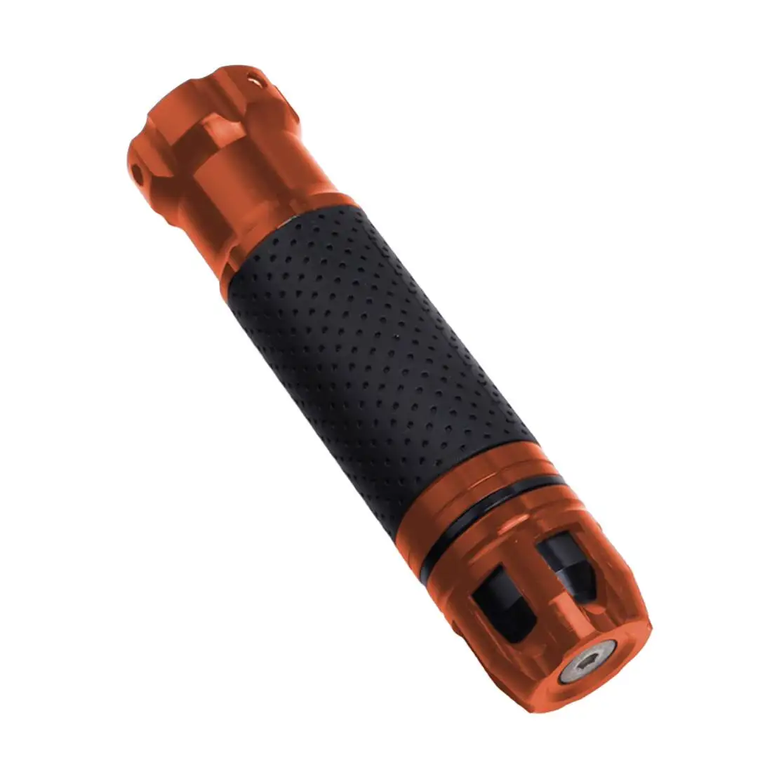 

1 Pair 7/8" 22mm Motorcycle Universal Rotatable Throttle Handlebar Handle Bar Hand Grips Orange Aluminum Alloy