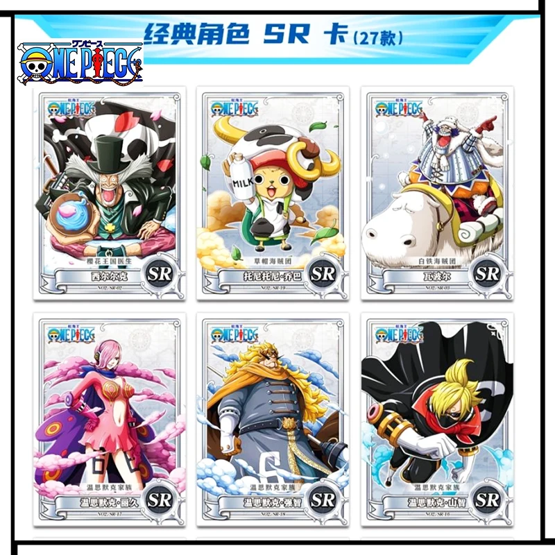 ONE PIECE SSR SR UR series Collection card Tony Tony Chopper Nico Robin Anime characters Flash card Cartoon toys Christmas gift