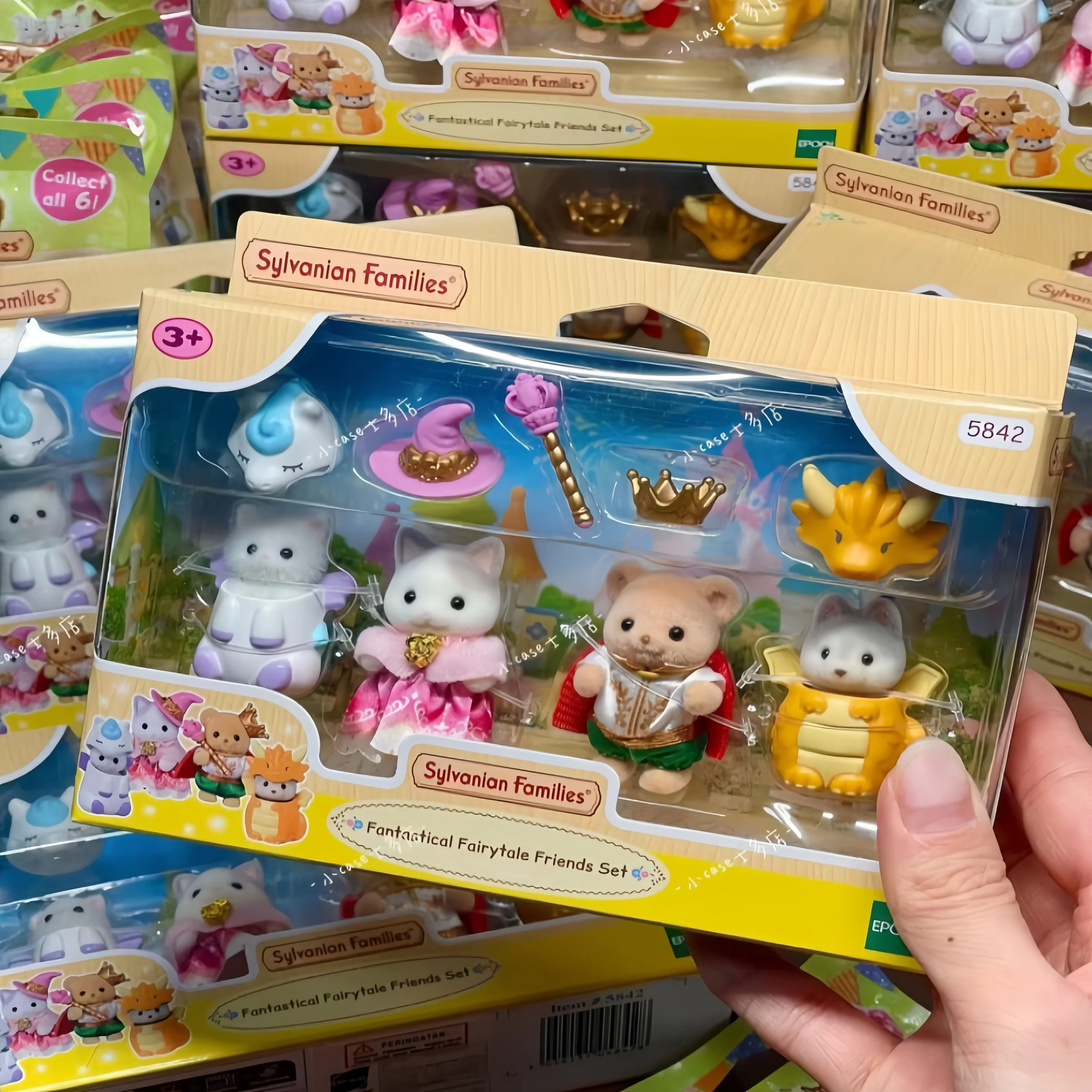 

Senbeier Family 2025 Genuine Sylvanian Families Baby Dragon Quest Series Girl Play House Children'S Castle Playground Toy Doll B