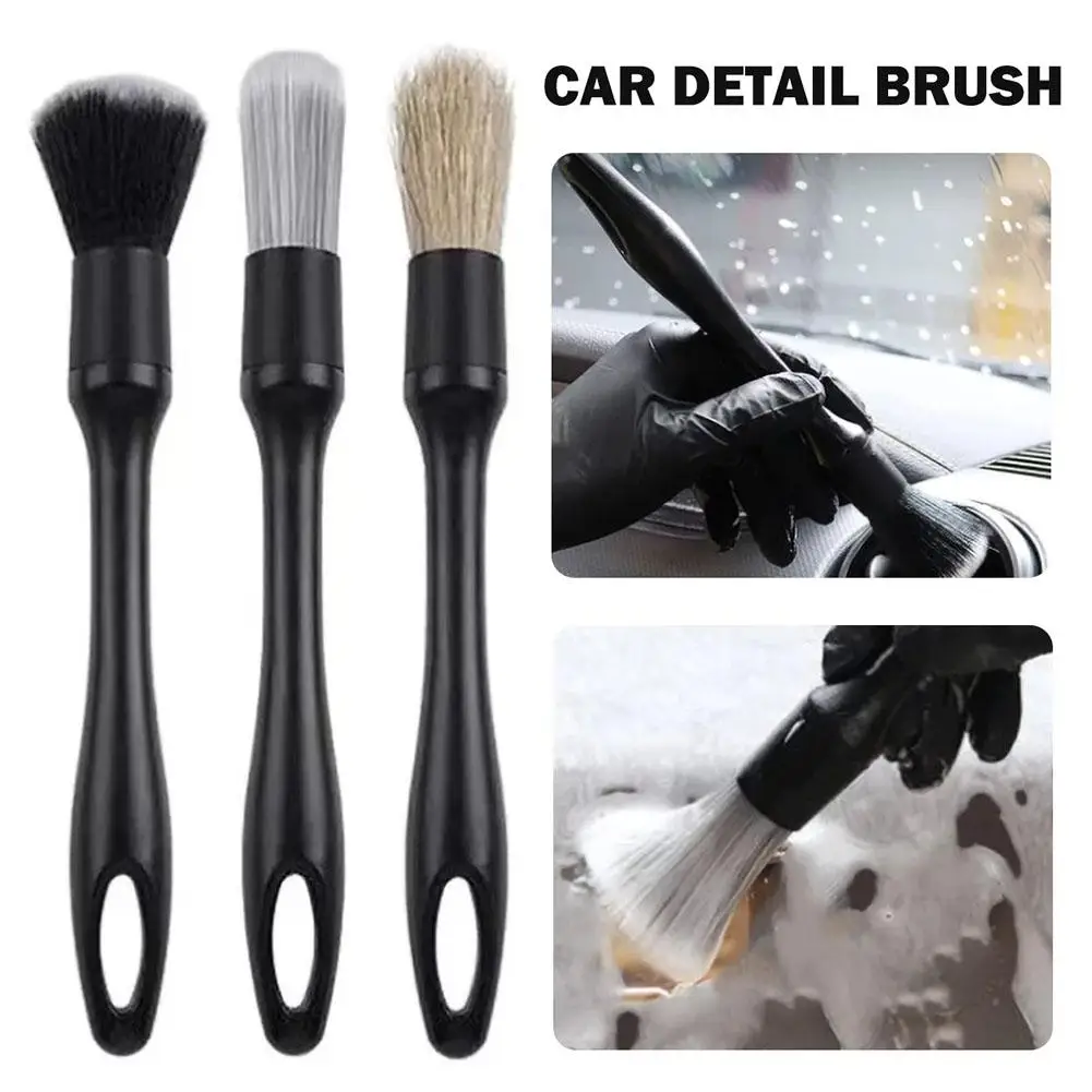 Brosse douce pour lavage de voiture, petite brosse, climatiseur, livres automobiles, kit de détail, sortie de roue, K5M2