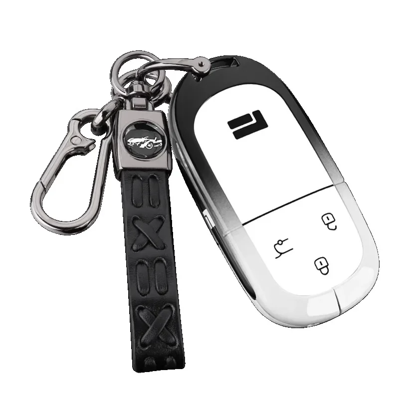 For Geely ROX 01 2023 Zinc Alloy Car Remote Key Case Keychain Car Accessories