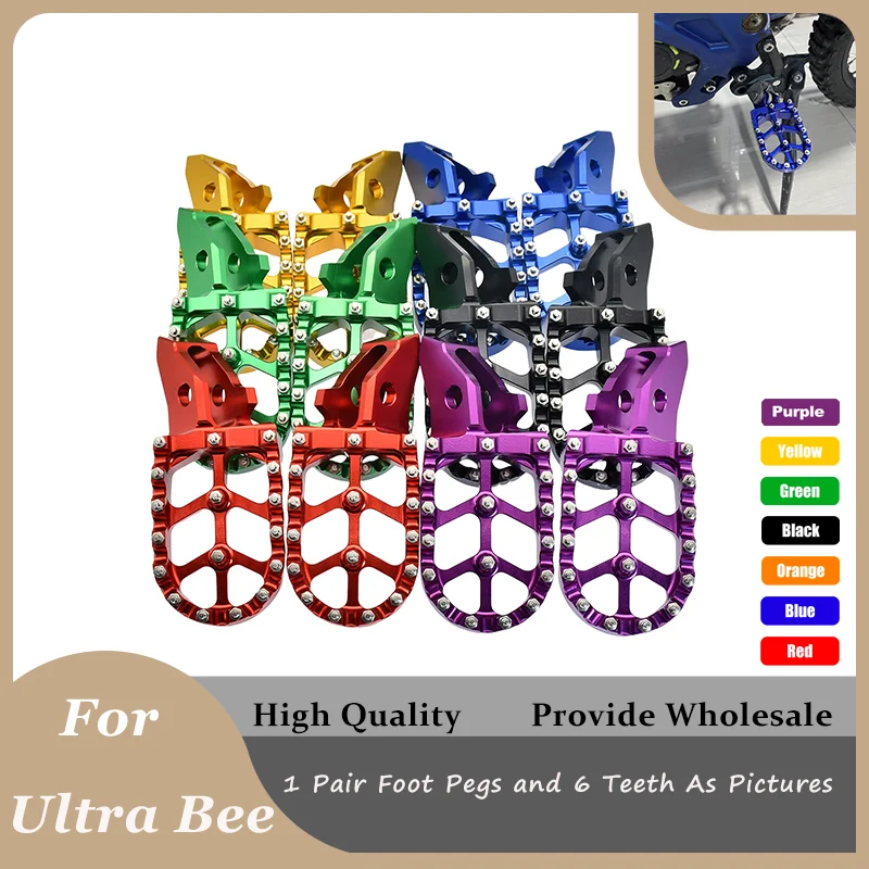 

For Ultrabee Surron Ultra Bee Footpeg Footpedal Footrest Foot Pegs Off-Road Electric Vehicle Enduro Dirt Bike Motorcycle tools