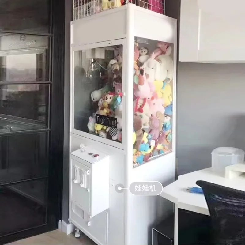 

Mega White Claw Machine Doll Crane Kids Toy Vending Machines Toy Claw Machine