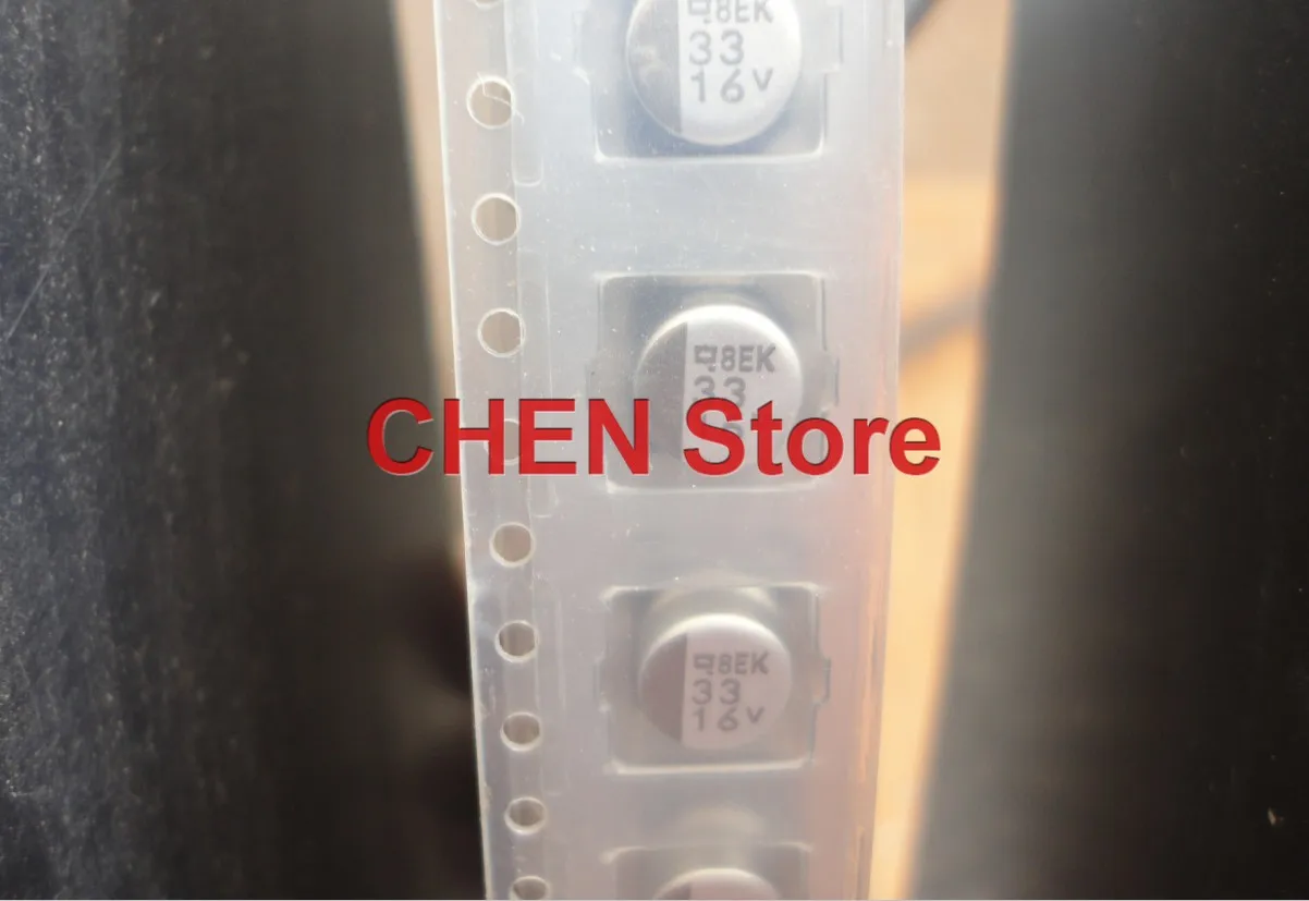 50PCS/100PCS NIPPON MVK 16V33UF 6X5MM SMD aluminum electrolytic capacitor 33UF 16V NCC patch electrolysis