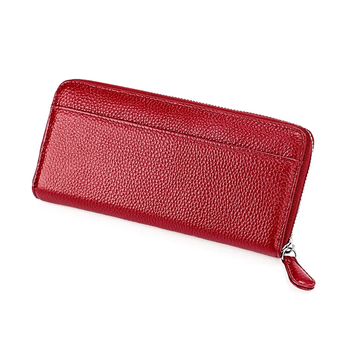 2024 New Long Men's And Women's Organ Card Holder Leather Casual Multi-Pocket Coin Purse RFID Wallet Clutch