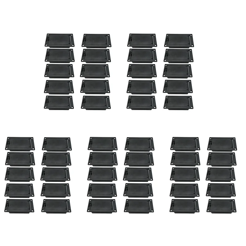 

FSTE-50Pcs 9V Battery Box/Holder/Case Compartment Cover With 9 Volt Battery Clip For Guitar Bass Pickup Replacement Accessory