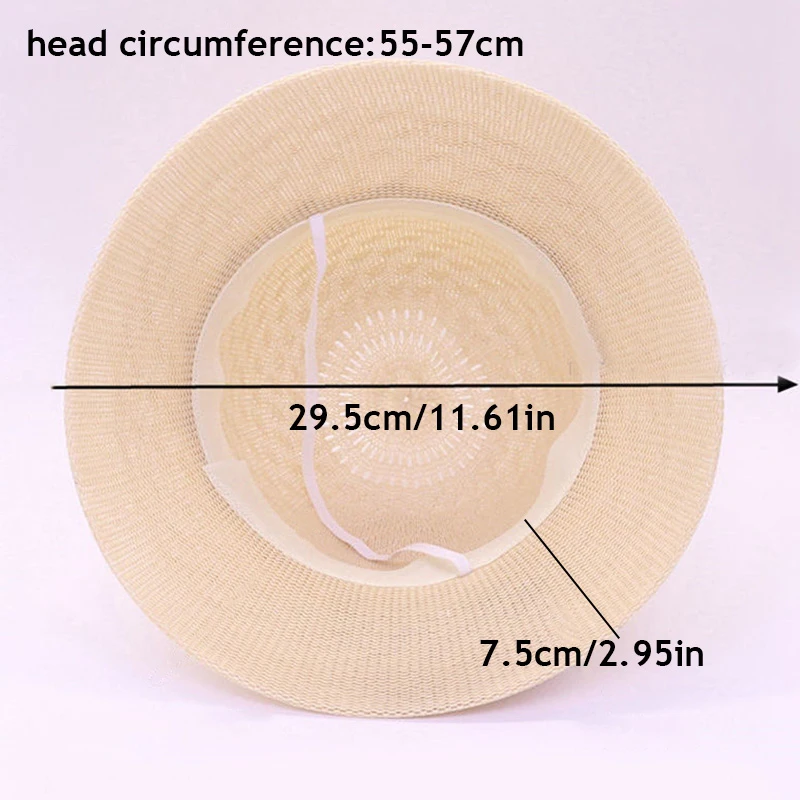 2024 Summer Sun Protection Hat Ladies Panama Caps Women Straw Hat Sun Hats Wide Brim Beach Cap Girls Bowknot Ribbon Outdoor