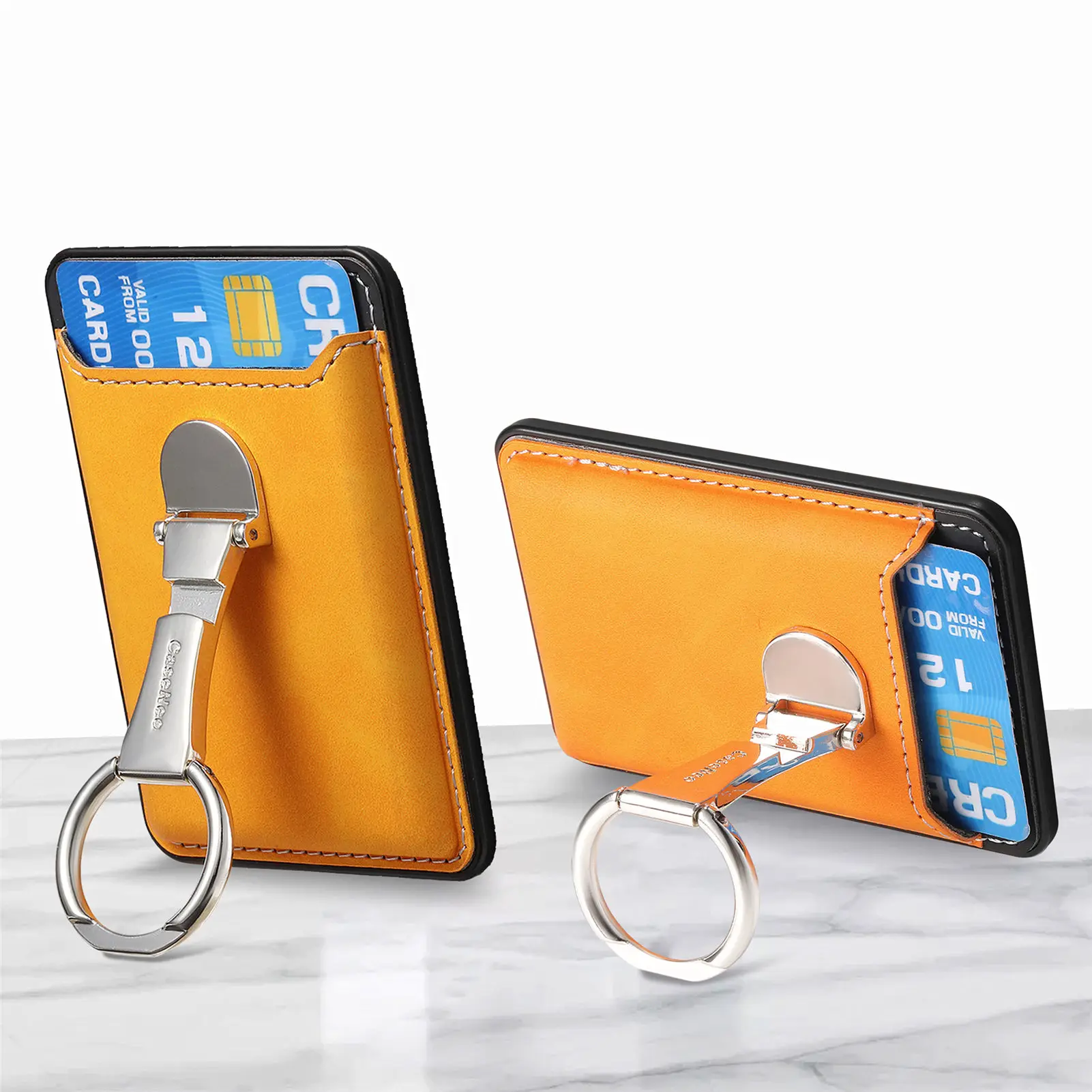 Ring Holder Magnetic Cards Holder For Magsafe Leather Wallet Case For iPhone 15 13 12 14 Pro Max 15Pro S24 Phone Kickstand Cover