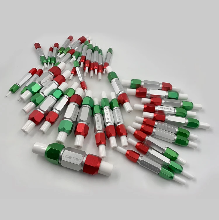 5 Stück 0,3–5,0 mm/5,0–10,0 mm/10,0–15,0 mm Klemmhalter für Pin Gauge Go und Nogo Aluminiumgriff für Pin Gauge – Detail 3