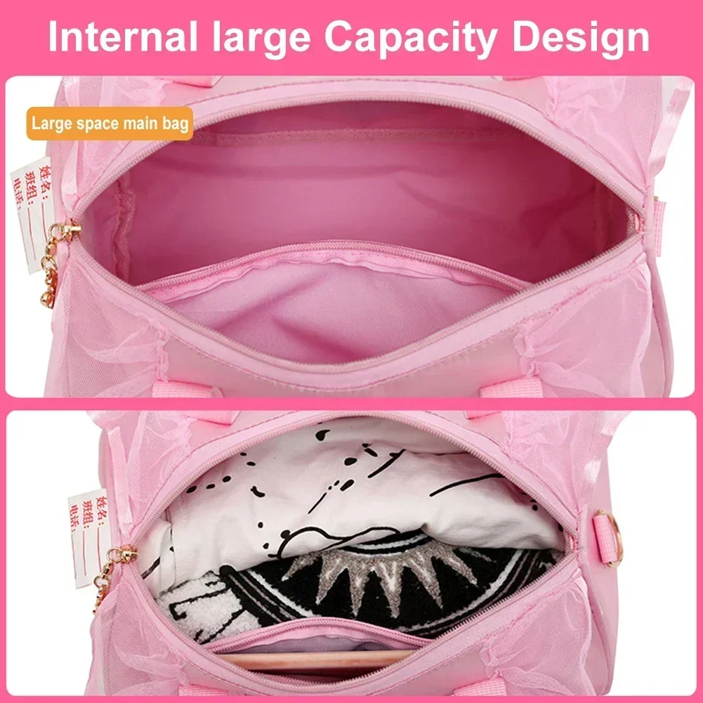 Ballet Dance Bags Fashion Girls Sports Dance Kids Kawaii Backpack Baby Barrels Package Bag Costume Clothes Shoes Dress Handbags