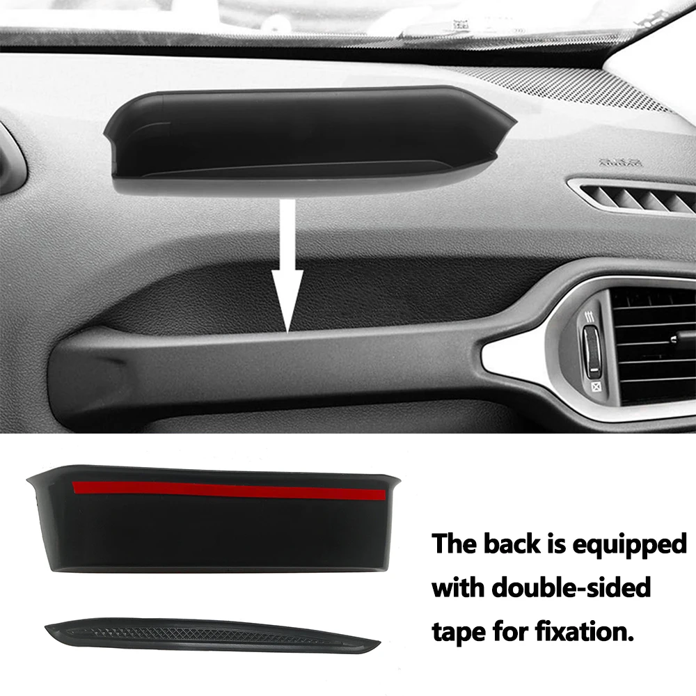 Front Passenger Grab Handle Storage Box Tray for Jeep Renegade 2015-2023 Organizer Stowing Tidying ABS Interior Car Accessories