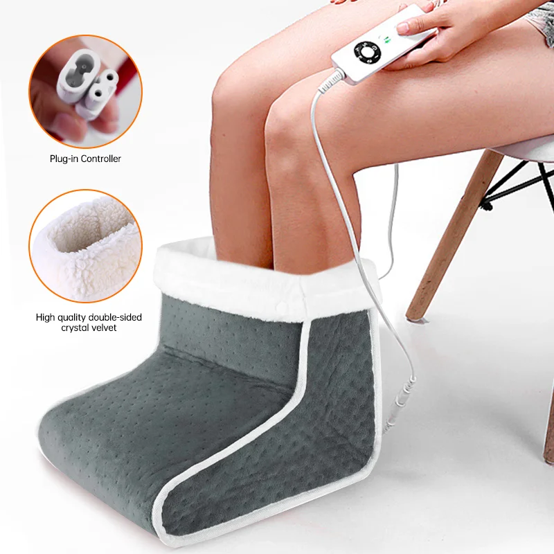 

Portable USB Charging Foot Heating Pad Comfort Fleece Suede Cushion Couple Warm Foot Cover Feet Heating Pads For Home Sleeping
