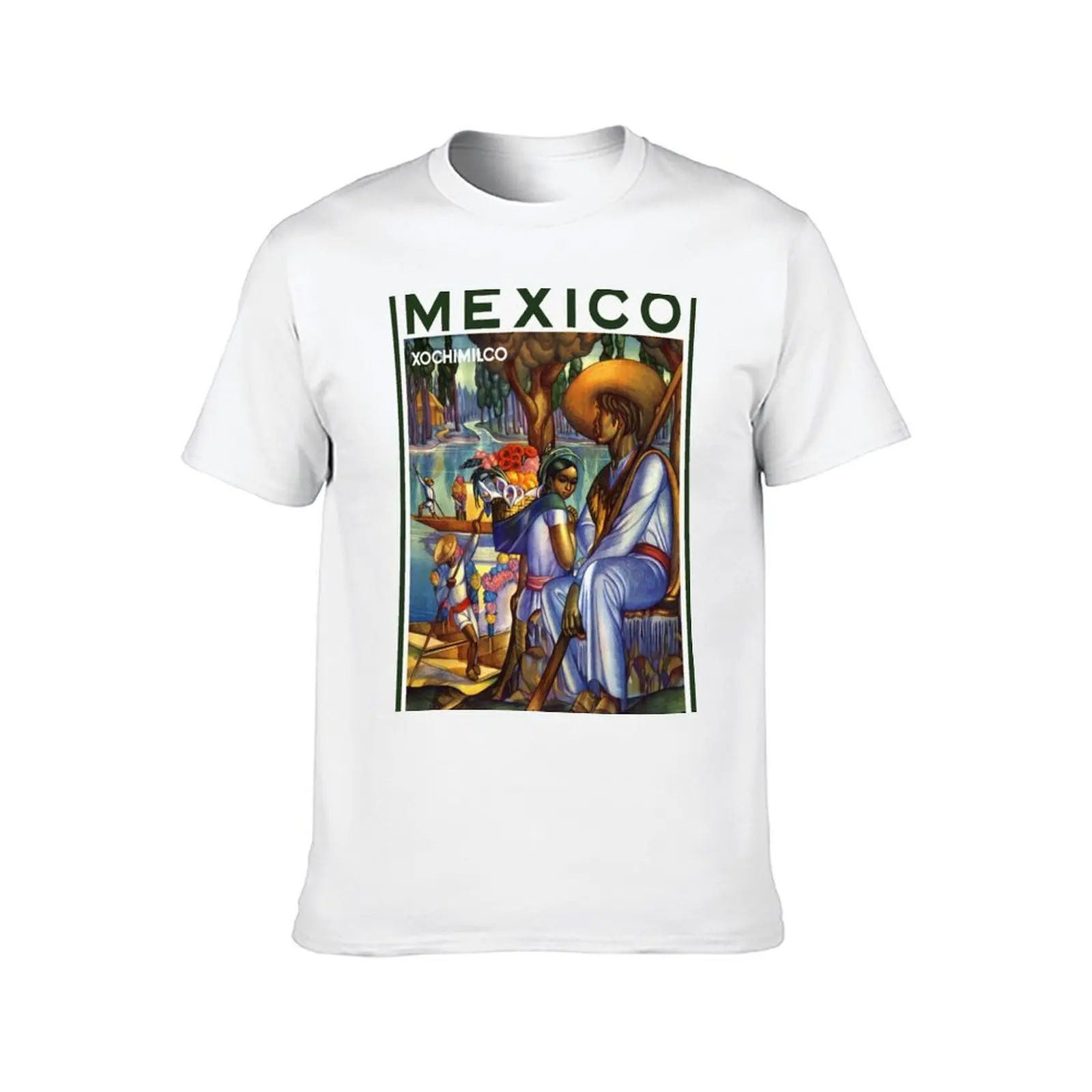 Vintage Xochimilco Mexico Travel Ad T-Shirt man t shirt summer t shirt man designer T-Shirt