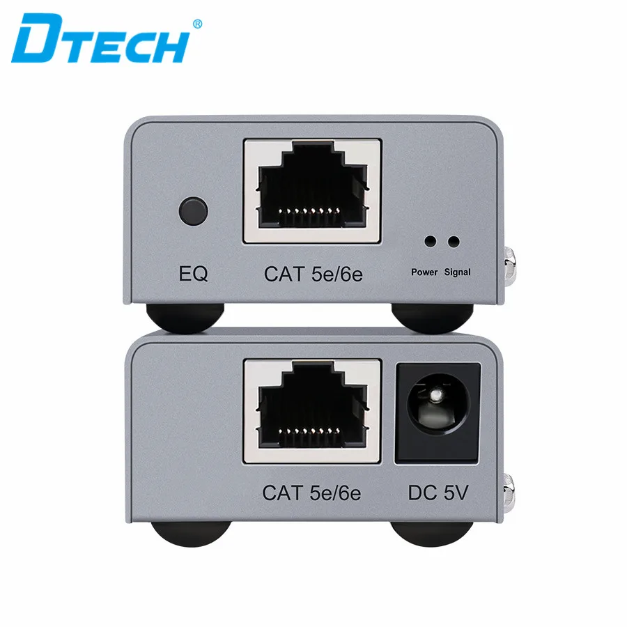 DTECH 50M 4K 1080P@60Hz Single Cable Cat5e/6e DC5V 1 Input 2 Output Hdmi Super Extender for Monitor