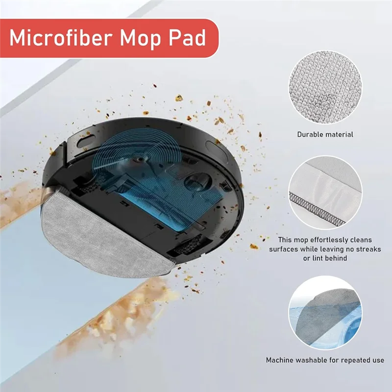 ABZA-طقم ملحقات بديلة لـ Roborock Q7 M5، Q7 M5+، Q7 L5 أجزاء مكنسة الروبوت فرشاة جانبية رئيسية مرشحات HEPA قماش ممسحة