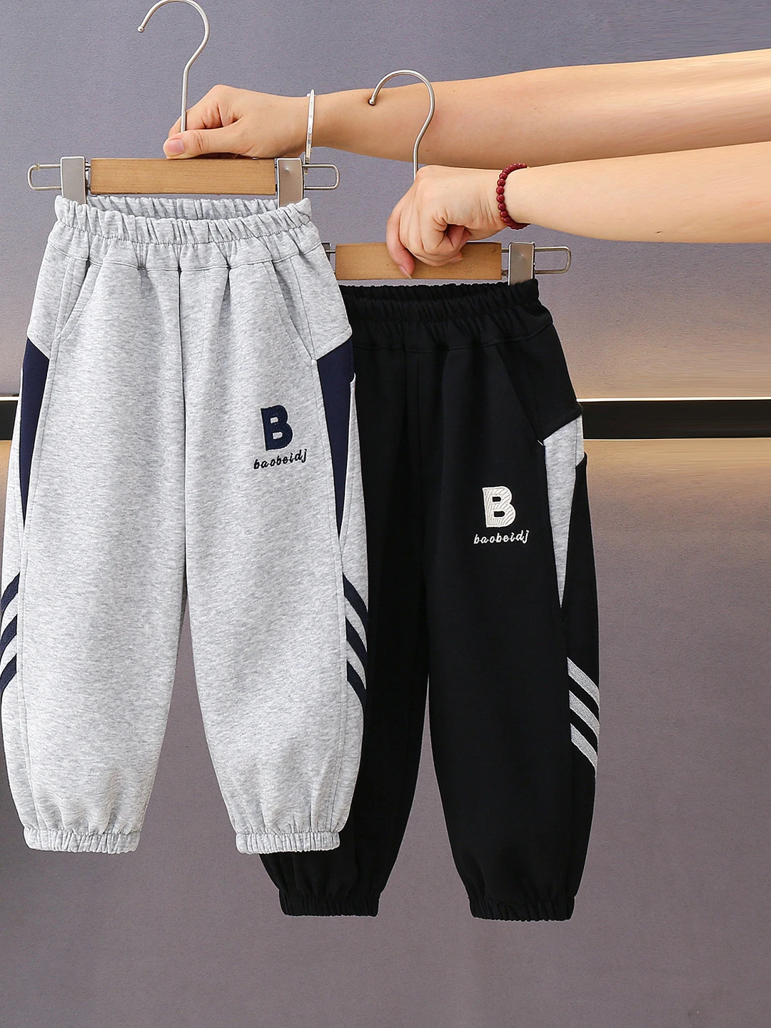 

Трикотажные повседневные брюки Sli для мальчиков, весенне-осенние новые модные спортивные прямые брюки из смеси хлопка, удобные детские брюки