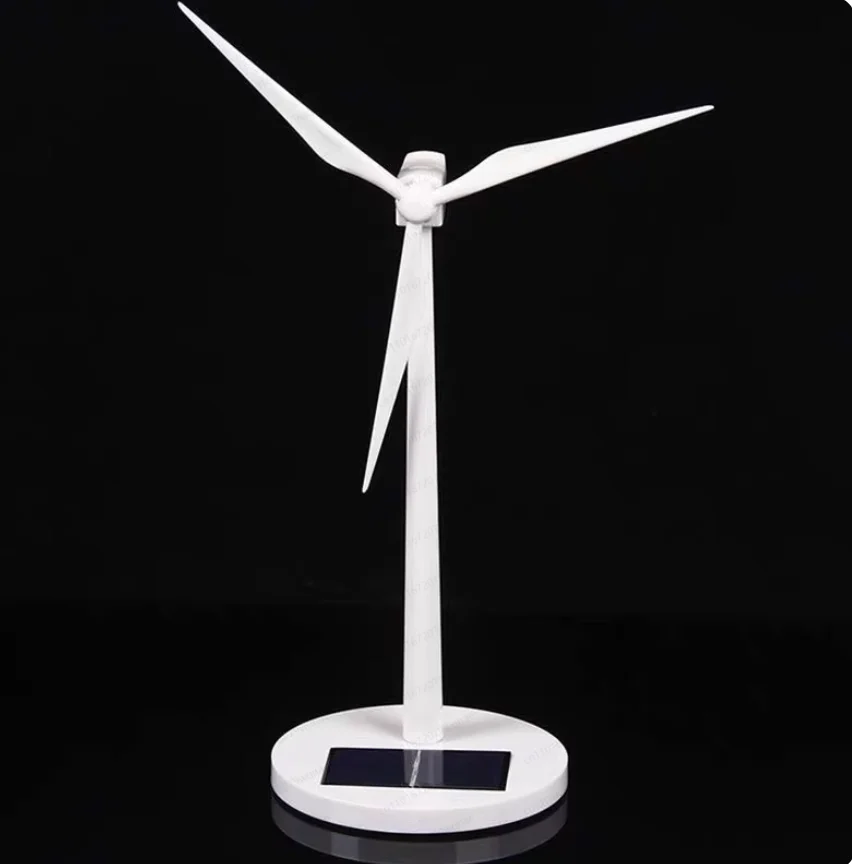 Wind Turbine Science Kit with USB Charging & LED Lights, Creative DIY Desktop Ornament & Educational Gift for Students