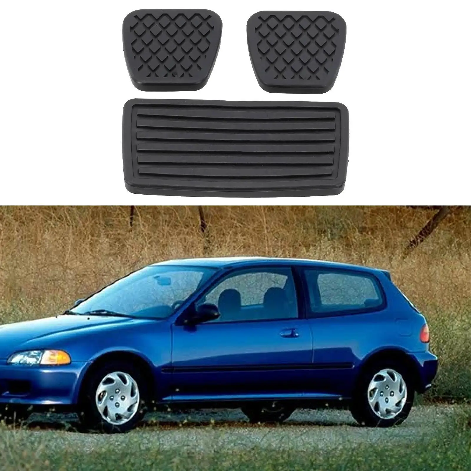 

Pedal Covers Kit 46545-sh3-000/17816-sk7-000 Nonslip for Honda Crx