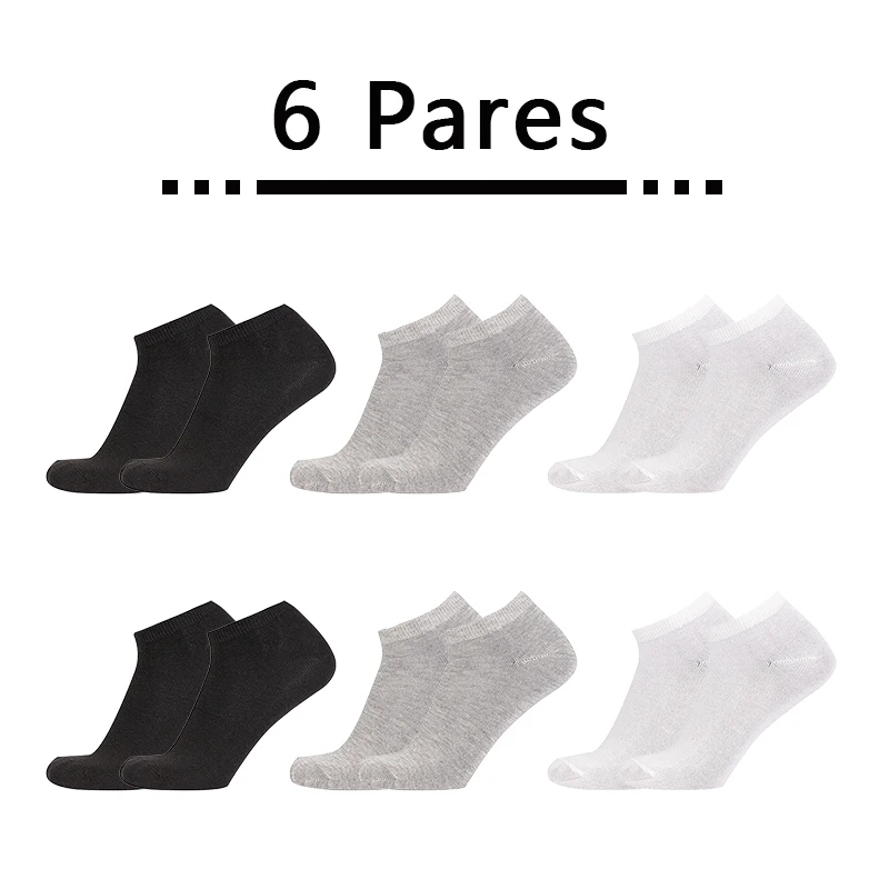 6 Pads, Polyester-cotton Antibacterial Socks For Men And Women, Low-top Anti-odor Socks, Summer Style Thino